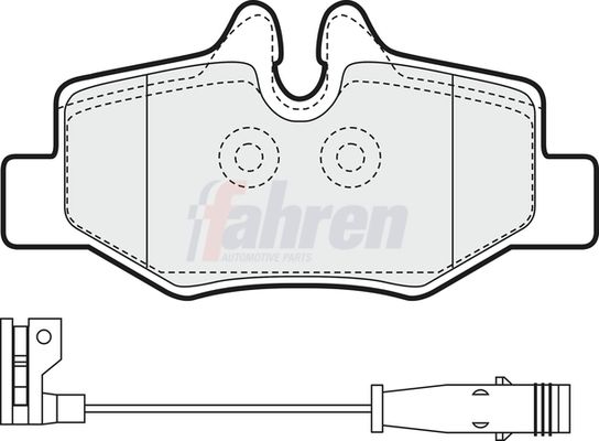 Fahren Brake Pad Set, disc brake FBP3106
