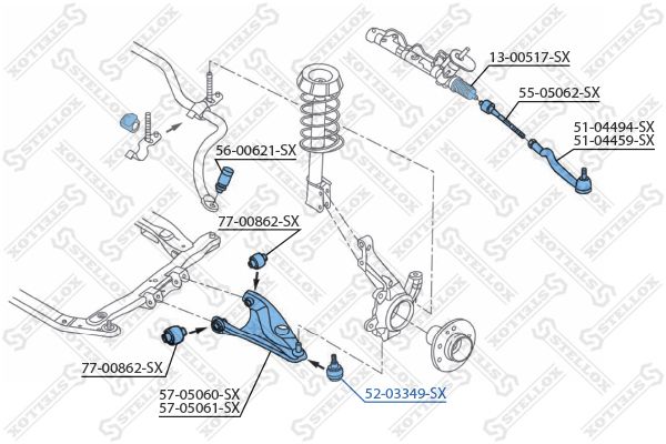 STELLOX 52-03349-SX Ball Joint