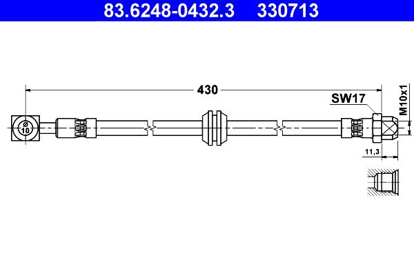 Furtun frana 83.6248-0432.3 ATE