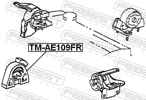 FEBEST TM-AE109FR Mounting, engine