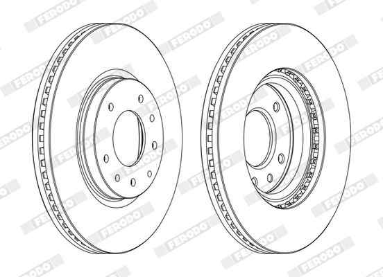 Гальмівний диск, Ferodo DDF1768C