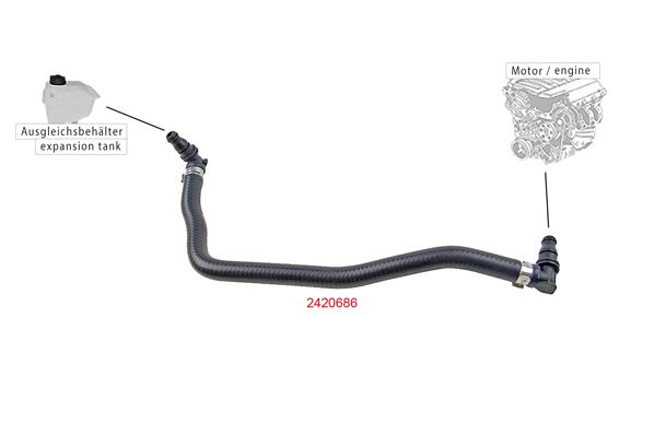 METZGER AUTOTEILE 2420686 Radiator Hose