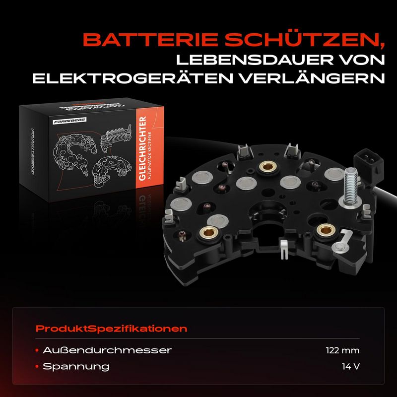 Frankberg 5481FB0061719 Generatoriaus diodų tiltelis
