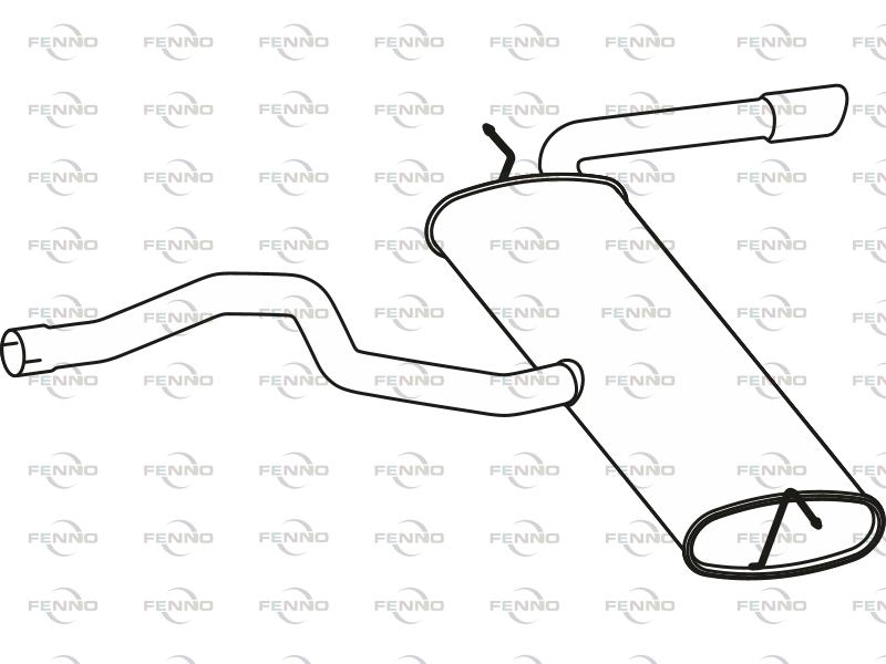 FENNO P23141 - Rear Silencer