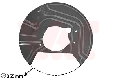 Відбивач, гальмівний диск, Van Wezel 0680372