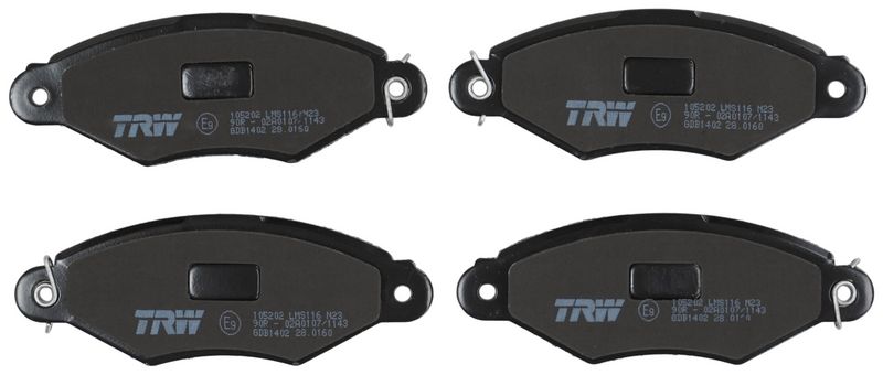 TRW GDB1402 Brake Pad Set, disc brake