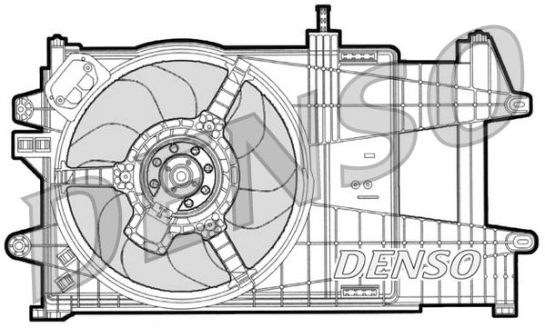 DENSO ventilátor, motorhűtés DER09039