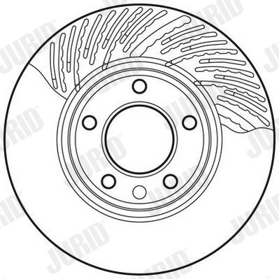 JURID Volkswagen гальмівний диск передній правий Touareg,Porsche Cayenne