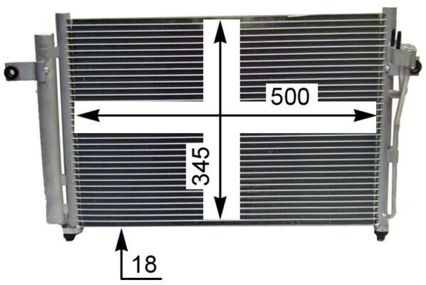 Конденсатор, система кондиціонування повітря, Mahle AC417000S