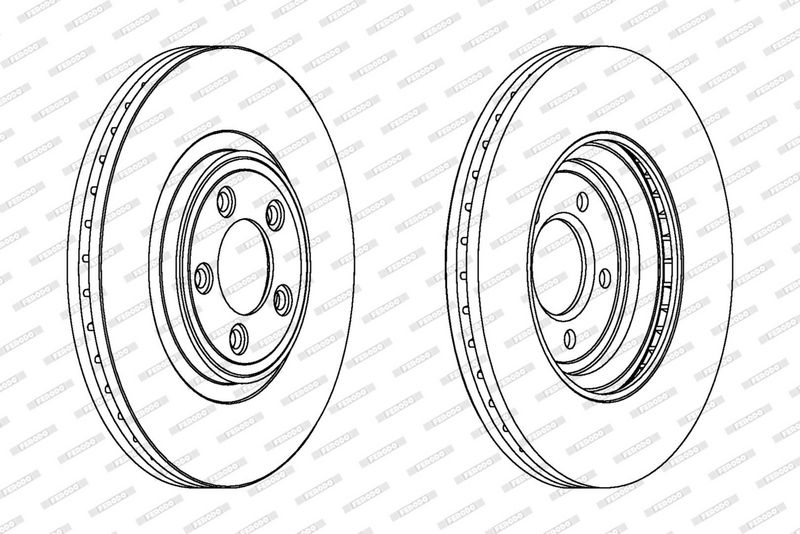 FERODO Disque de frein DDF1702C-1