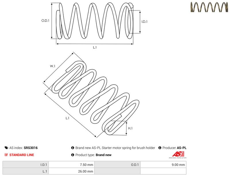 AS-PL SRS3016 Repair Kit, starter