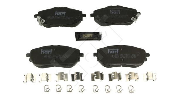 комплект спирачно феродо, дискови спирачки HART