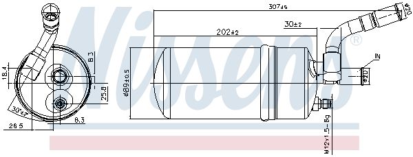 NISSENS 95129 Dryer, air conditioning