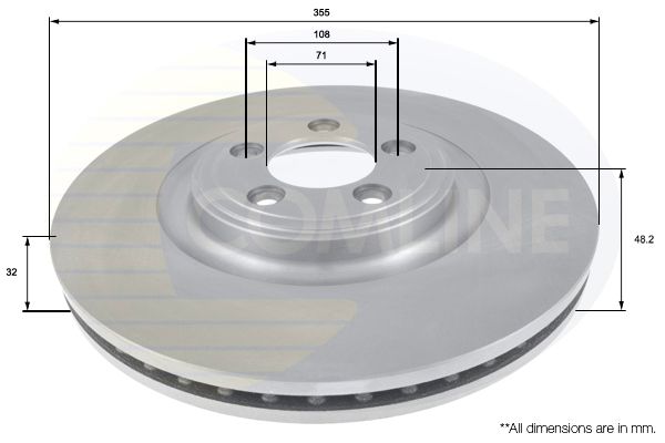 Comline Brake Disc ADC1252V