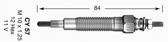 Свічка розжарювання, Ngk DP21