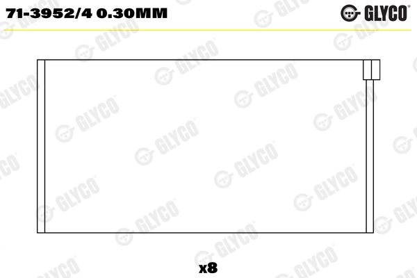 Підшипник шатуна, Glyco 71-3952/40.30MM