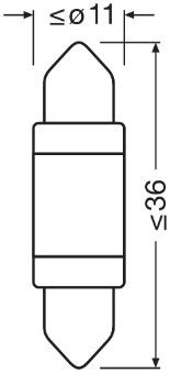 ams-OSRAM 6418DWP-01B Bulb, interior light