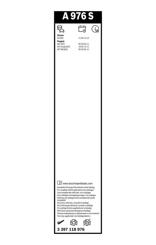 BOSCH Balai d'essuie-glace 3 397 118 976