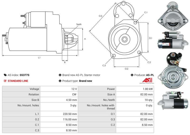 AS-PL S5377S Starter