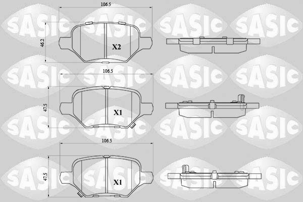 SET PLACUTE FRANA FRANA DISC SASIC 6210119