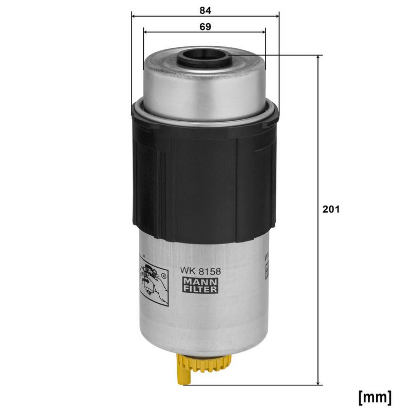 Kütusefilter, MANN-FILTER WK 8158