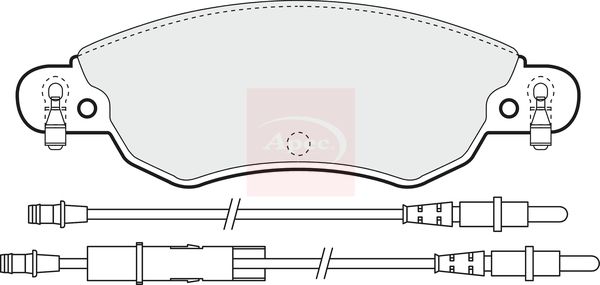 APEC Brake Pad Set, disc brake PAD1281