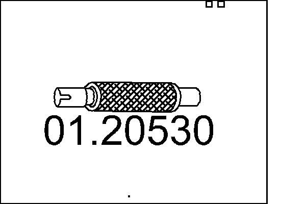 MTS Rugalmas cső, kipufogó rendszer 01.20530