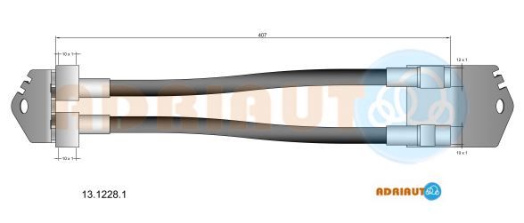 Гальмівний шланг, Adriauto 13.1228.1
