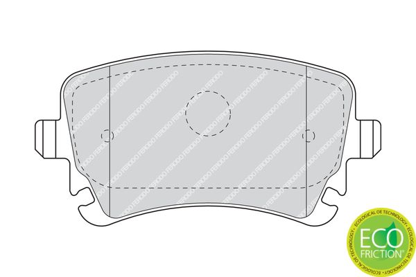 FERODO FDB1655 Brake Pad Set, disc brake