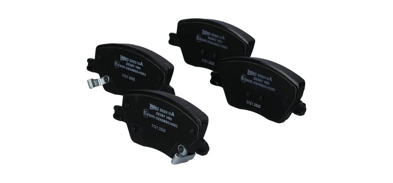 VALEO 302319A Diskinių stabdžių kaladėlių komplektas