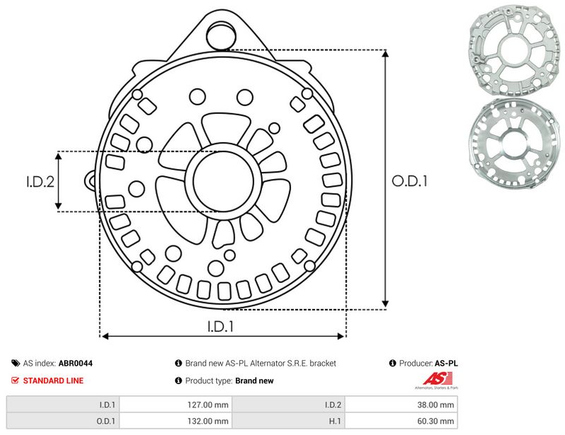 AS-PL ABR0044 Protective Cap, alternator