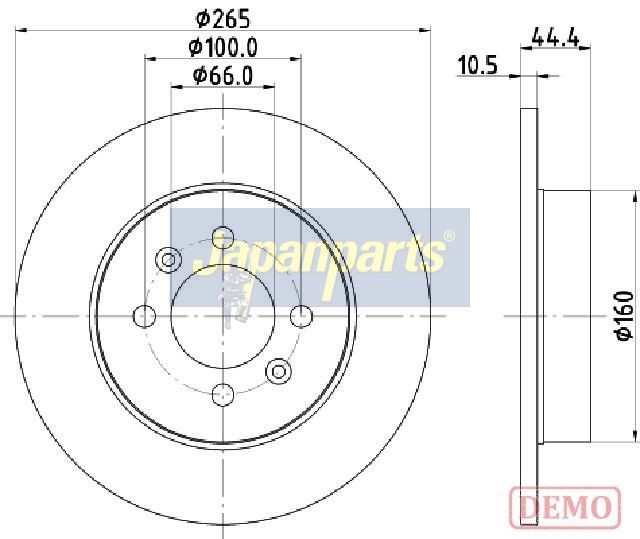 спирачен диск JAPANPARTS