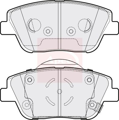APEC Brake Pad Set, disc brake PAD1755