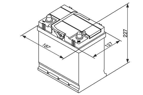 BOSCH Batterie de démarrage 0 092 S40 300