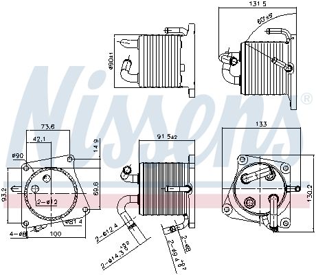 Теплообмінник АКПП Renault Koleos 08-16 216061XF0A