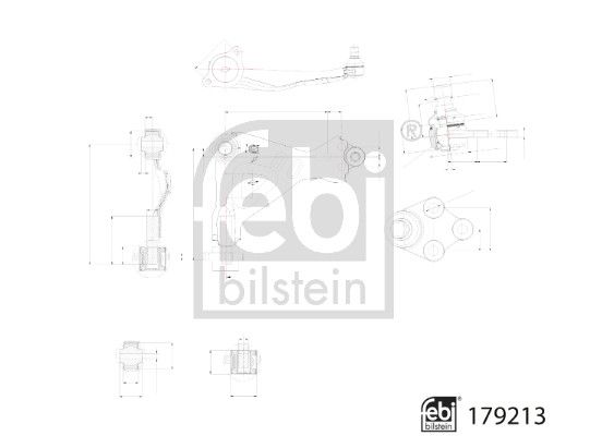 Важіль підвіски, підвіска коліс, Febi Bilstein 179213