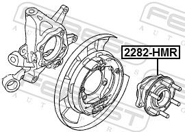 FEBEST 2282-HMR Wheel Hub