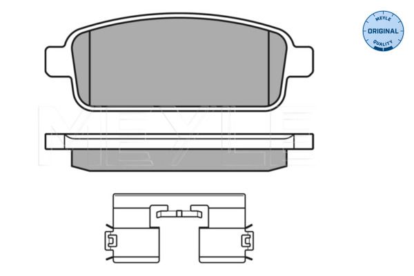 MEYLE 025 250 9616/W Brake Pad Set, disc brake