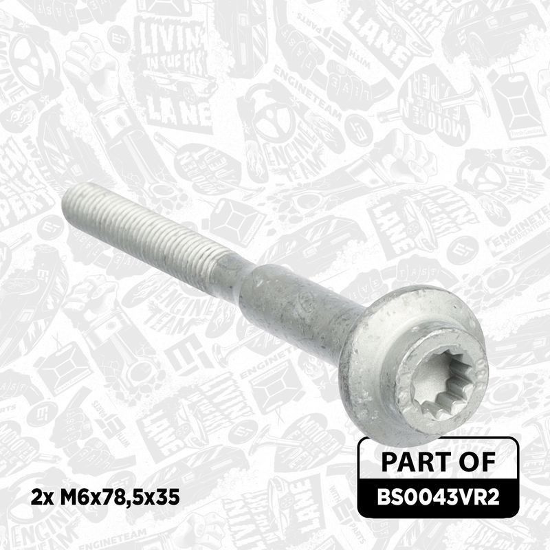 Product Image - Schroef, inspuitstukhouder - BS0043VR2 - ET ENGINETEAM