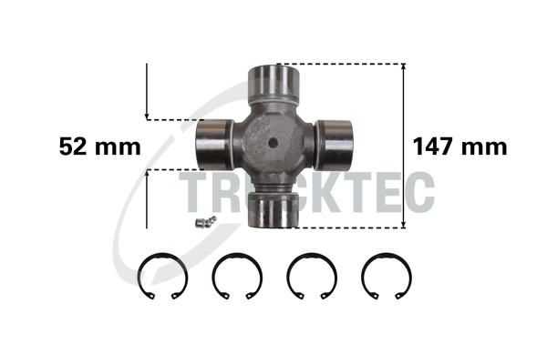 TRUCKTEC AUTOMOTIVE 05.34.002 - Kardaninio veleno jungtis