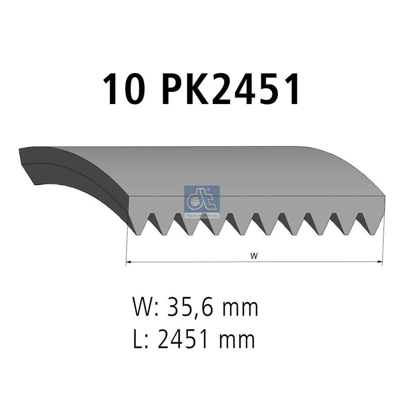Curea transmisie cu caneluri 1.51502 DT Spare Parts