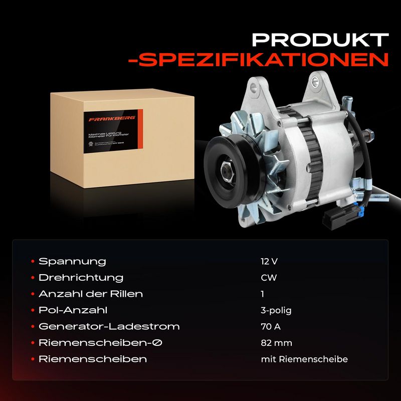 Frankberg 5481FB0001990 Alternator