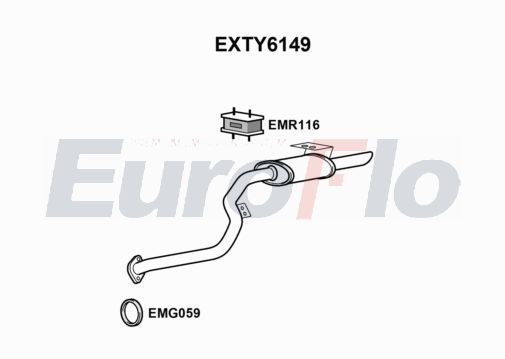 Глушник основний TOYOTA 1740566040