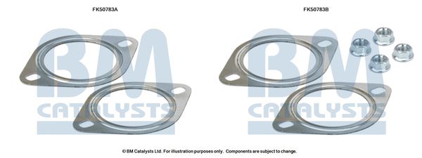 BM CATALYSTS szerelőkészlet, kipufogócső FK50783