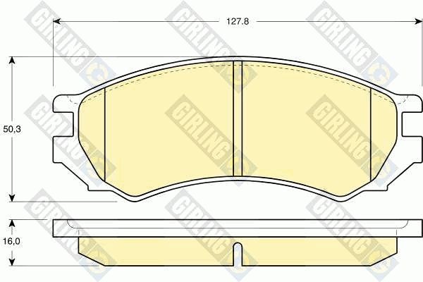 GIRLING 6110059 - Brake Pad Set, disc brake