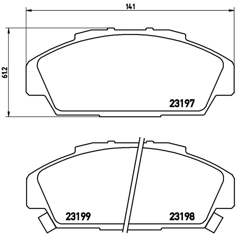 BREMBO P28041 Brake Pad Set, disc brake