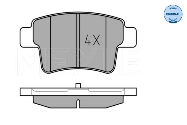 MEYLE 025 245 4016 Brake Pad Set, disc brake
