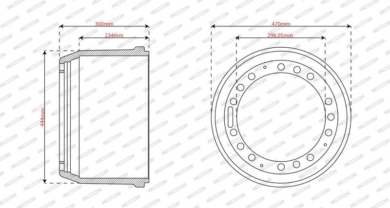 Ferodo Brake Drum CVBD159FER