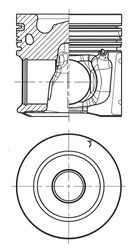 Product Image - Zuiger - 41074600 - KOLBENSCHMIDT