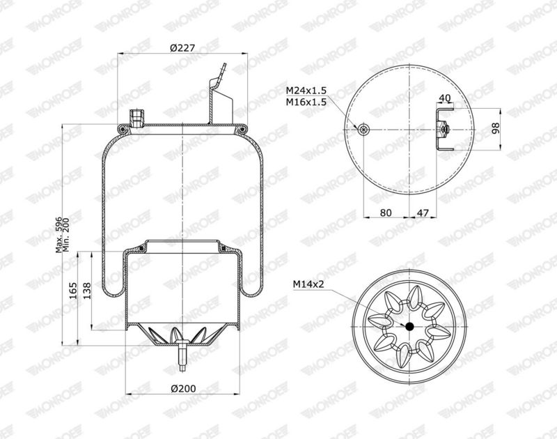 Mech, pneumatické odpružení ASP4131